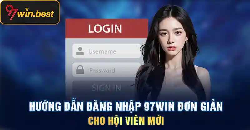 Điền tài khoản và mật khẩu để đăng nhập 97win